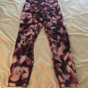 lululemon floral high waisted leggings